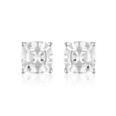 WHITE CZ RHODIUM 3MILS EARRING - H&H Jewellery Pty Ltd