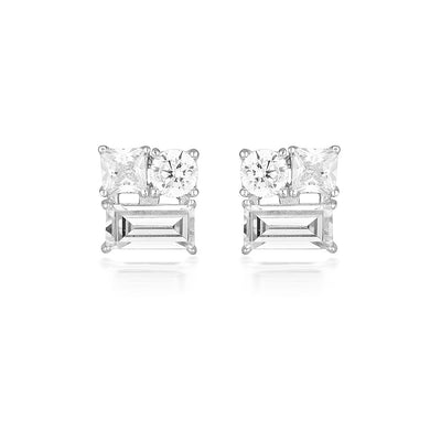 THEA SILVER STUD EARRING - H&H Jewellery Pty Ltd