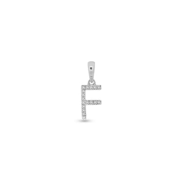 9K Gold Diamond 'F' Initial Pendant - DSSP-F - H&H Jewellery Pty Ltd