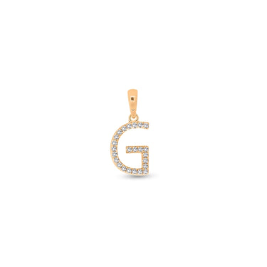 9K Gold Diamond 'G' Initial Pendant - DSSP-G - H&H Jewellery Pty Ltd