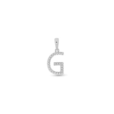 9K Gold Diamond 'G' Initial Pendant - DSSP-G - H&H Jewellery Pty Ltd
