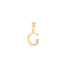 9K Gold Single Diamond 'G' Initial Pendant - DSNP-G - H&H Jewellery Pty Ltd