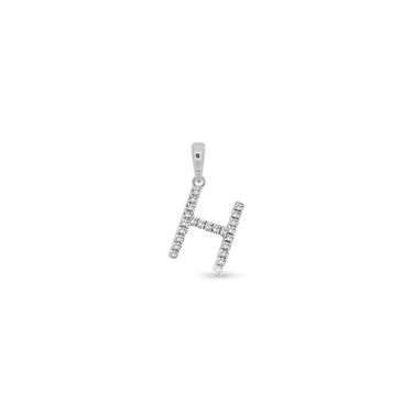 9K Gold Diamond 'H' Initial Pendant - DSSP-H - H&H Jewellery Pty Ltd