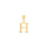 9K Gold Single Diamond 'H' Initial Pendant - DSNP-H - H&H Jewellery Pty Ltd
