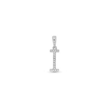 9K Gold Diamond 'I' Initial Pendant - DSSP-I - H&H Jewellery Pty Ltd