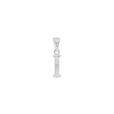 9K Gold Single Diamond 'I' Initial Pendant - DSNP-I - H&H Jewellery Pty Ltd