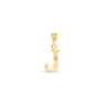 9K Gold Single Diamond 'J' Initial Pendant - DSNP-J - H&H Jewellery Pty Ltd