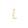 9K Gold Single Diamond 'L' Initial Pendant - DSNP-L - H&H Jewellery Pty Ltd