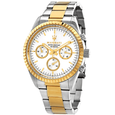 Maserati Chronograph Quartz Silver Dial Men's Watch R8853100021 - H&H Jewellery Pty Ltd