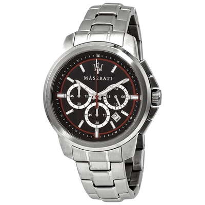 Maserati - Successo Chronograph Quartz Black Dial Men's Watch R8873621009 - H&H Jewellery Pty Ltd
