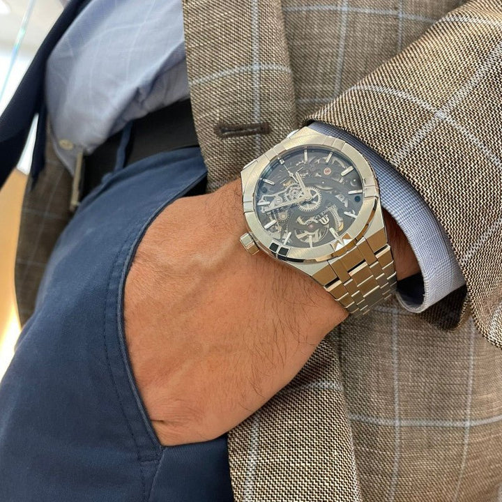Maurice Lacroix - AIKON Automatic Skeleton 45mm AI6028-SS002-030-2 – H&H Jewellery Pty Ltd Maurice Lacroix - AIKON Automatic Skeleton 45mm AI6028-SS002-030-2 – H&H Jewellery Pty Ltd