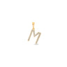 9K Gold Diamond 'M' Initial Pendant - DSSP-M - H&H Jewellery Pty Ltd