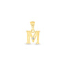 9K Gold Single Diamond 'M' Initial Pendant - DSNP-M - H&H Jewellery Pty Ltd