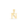9K Gold Single Diamond 'N' Initial Pendant - DSNP-N - H&H Jewellery Pty Ltd