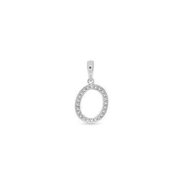9K Gold Diamond 'O' Initial Pendant - DSSP-O - H&H Jewellery Pty Ltd