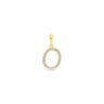 9K Gold Diamond 'O' Initial Pendant - DSSP-O - H&H Jewellery Pty Ltd
