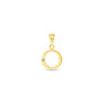 9K Gold Single Diamond 'O' Initial Pendant - DSNP-O - H&H Jewellery Pty Ltd