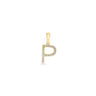 9K Gold Diamond 'P' Initial Pendant - DSSP-P - H&H Jewellery Pty Ltd