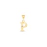 9K Gold Single Diamond 'P' Initial Pendant - DSNP-P - H&H Jewellery Pty Ltd