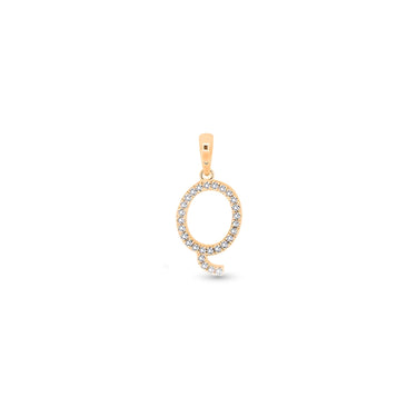 9K Gold Diamond 'Q' Initial Pendant - DSSP-Q - H&H Jewellery Pty Ltd