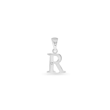 9K Gold Single Diamond 'R' Initial Pendant - DSNP-R - H&H Jewellery Pty Ltd
