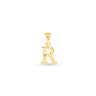 9K Gold Single Diamond 'R' Initial Pendant - DSNP-R - H&H Jewellery Pty Ltd