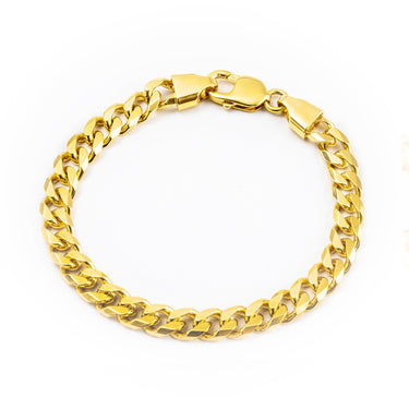 9K Yellow Gold Handmade Cuban link Curb Bracelet 32.70Grams | Cuban Link Gold Bracelet Melbourne | Cuban Link Gold Bracelet Australia | H&H Jewellery