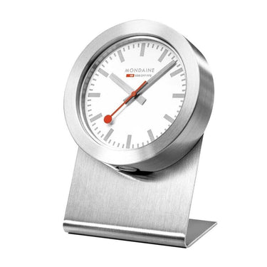 Mondaine - Official Swiss Railways Magnetic Desk Clock Sliver A660.30318.82SBV - H&H Jewellery Pty Ltd