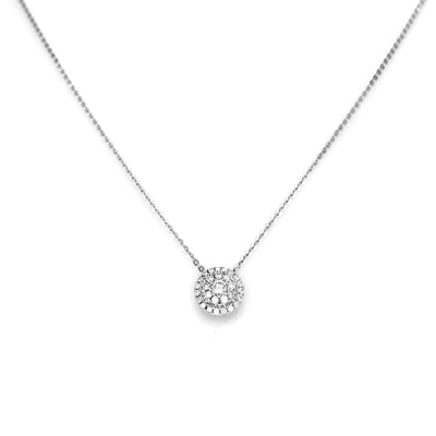 18K White Gold Tdw. 0.22ct Diamond Necklace - 20727710 - H&H Jewellery Pty Ltd