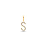 9K Gold Diamond 'S' Initial Pendant - DSSP-S - H&H Jewellery Pty Ltd