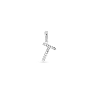 9K Gold Diamond 'T' Initial Pendant - DSSP-T - H&H Jewellery Pty Ltd