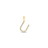 9K Gold Diamond 'U' Initial Pendant - DSSP-U - H&H Jewellery Pty Ltd