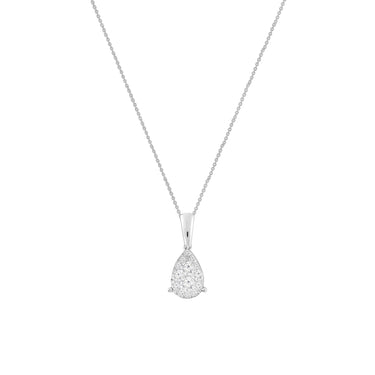 9K White Gold Tdw. 0.50ct Diamond Pendant - 20713942 - H&H Jewellery Pty Ltd