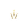 9K Gold Diamond 'W' Initial Pendant - DSSP-W - H&H Jewellery Pty Ltd