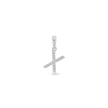 9K Gold Diamond 'X' Initial Pendant - DSSP-X - H&H Jewellery Pty Ltd