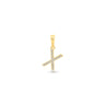 9K Gold Diamond 'X' Initial Pendant - DSSP-X - H&H Jewellery Pty Ltd