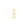 9K Gold Single Diamond 'X' Initial Pendant - DSNP-X - H&H Jewellery Pty Ltd