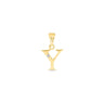 9K Gold Single Diamond 'Y' Initial Pendant - DSNP-Y - H&H Jewellery Pty Ltd
