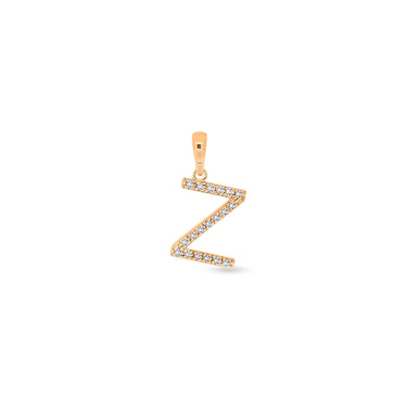 9K Gold Diamond 'Z' Initial Pendant - DSSP-Z - H&H Jewellery Pty Ltd